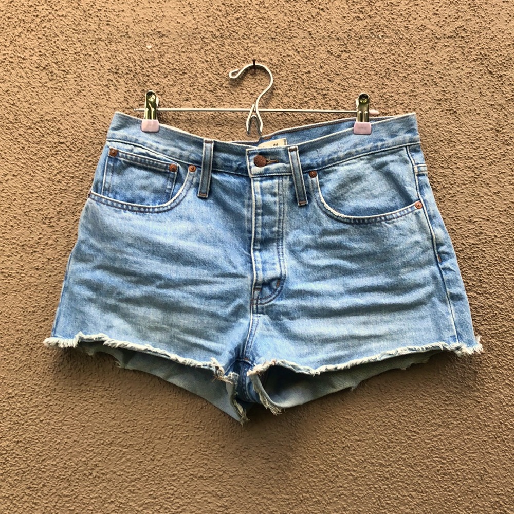 Madewell Light Blue Denim Shorts